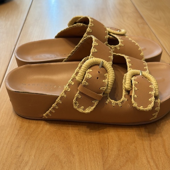 March Fisher Solea Tan Leather Sandals. Size 8 - Picture 3 of 12
